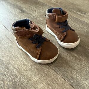 Wonder Nation Brown Kids High-Top Boots